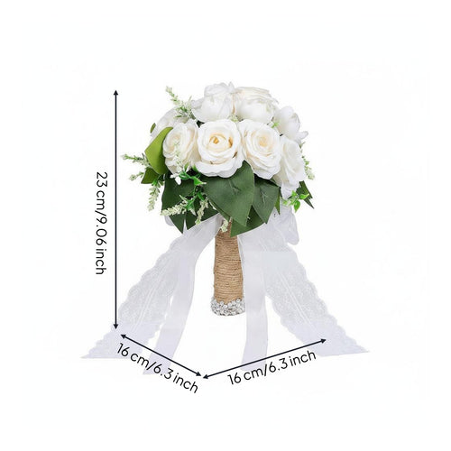 Handheld Bridal Floral Arrangement Does Not Wilt Floral Decor Easy to Keep