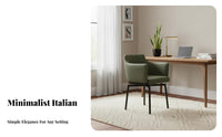 Curved Rear Rotate Chair Italian Inspired Design Upholstered Rotate Barrel Armchair Wrap-Around Rearrest Long-Lasting