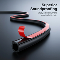 Automotive Rubber Sealing Strip for Cars, Weather Seal Rubber Sealing Strip for Car Trucks, Car Door - Waterproof Groove Small D-type