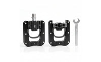 Foldable Folding Bike Pedals Aluminum Alloy Folding Pedals Triple-Bearing Non-Slip for Commuters