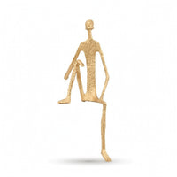 Seated Figure Sculpture Slender Decoration Decorative for Bookshelf, Living Room
