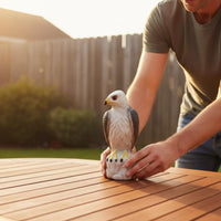 Realistic Garden Guardian Sculpture Statue Long-Lasting Plastic Garden Guardian Sculpture Decoy Realistic Raptor Statue
