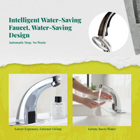 Infrared kitchen faucet with temp control