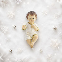 Christmas Doll Figurine Compact Holiday Decor Decorative