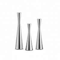 3 Pieces Candlestick Holder Set Hourglass Taper Candle Holder Decorative
