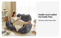 Adjustable Floor Sofa Bed Space-Saving Design Transformable Lounger Chair Luxuriously Cushioned and Comfortable Thickly Padded