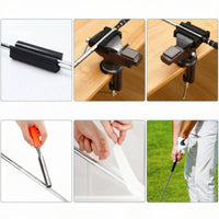 Golf Club Repair Vise Kit Utility Rotating Golf Vise Kit Work Gloves