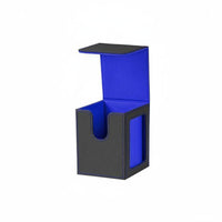 Large Capacity PU Leather Card Deck Box Closure PU Leather Card Case Hard Shell Compact for Gamers