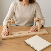 Beech Wood Embroidery Stand Handmade Table Embroidery Stand Anti-Slip Clips
