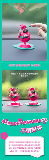 Four Happiness Car Figurine Decoration for Living Room, Office Desk, Housewarming, Birthday Gift