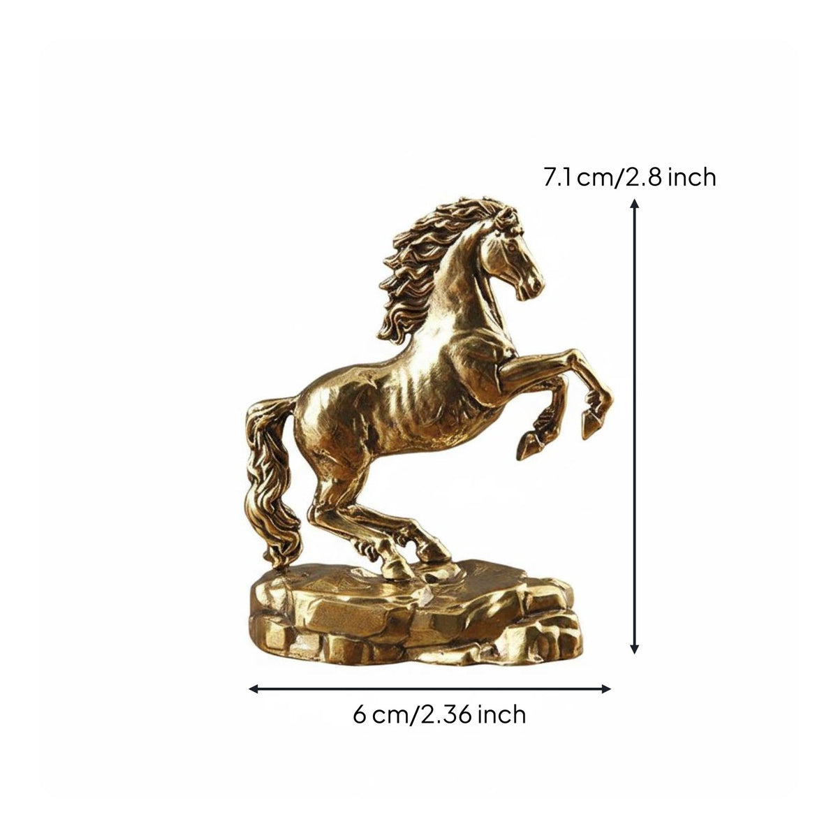 Success Horse Ornament Auspicious Gift Bronze Horse Sculpture for Entryway