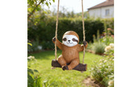 Sloth on Swing Ornament Great Gift Idea House Decoration for Garden