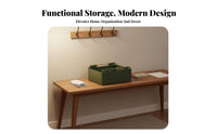 PU Leather Storage Box Multipurpose Desktop Storage Basket Easy to Clean
