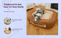 Orthopedic dog bed with removable cover