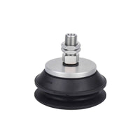 Suction Cup with Metal Plate Industrial Bellows Suction Cup Two-Tone Durable for Automation, Material Handling