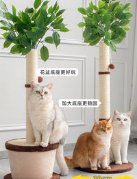 爱爬酷剑麻猫抓柱立式超高耐磨猫抓板猫爬架一体四季通用猫玩具