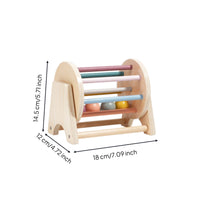 Child-Centered Tabletop Rolling Drum Early Learning Rolling Drum with Beads Pastel Juguete De Aprendizaje Multisensorial for Playroom