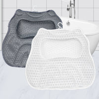 Bathtub Pillow Textured Padded Bath Headrest Contoured