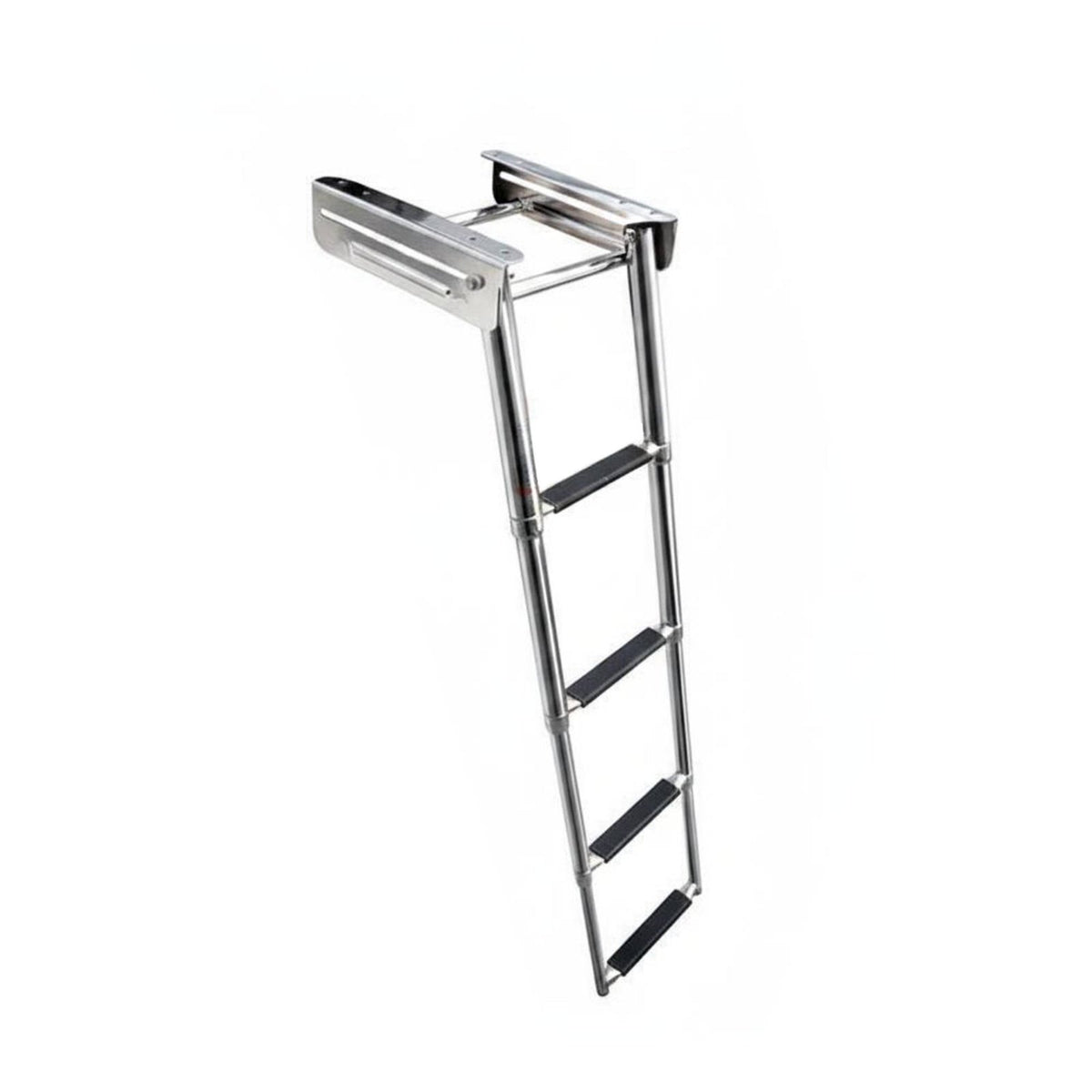 Extendable Boat Ladder Compact Folding Boarding Ladder Quick Release Mount Marine Hardware for Swimmers