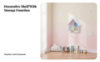 House-Shaped Shelf Decorative House-Shaped Cubby Space-Saving for Kindergarten