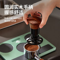 实木大头恒力咖啡压粉器按压式自动回弹平衡定力锤压粉锤51/53/58