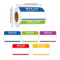 Name Label Stickers Blank Roll Label Stickers Colored Header
