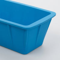 Baby Food and Ice Bath Tray for Home Bar, Food Grade Silicone Big Ice Tray with Easy Release, Large Rectangular Cube Tray, Giant Trays in Blue
