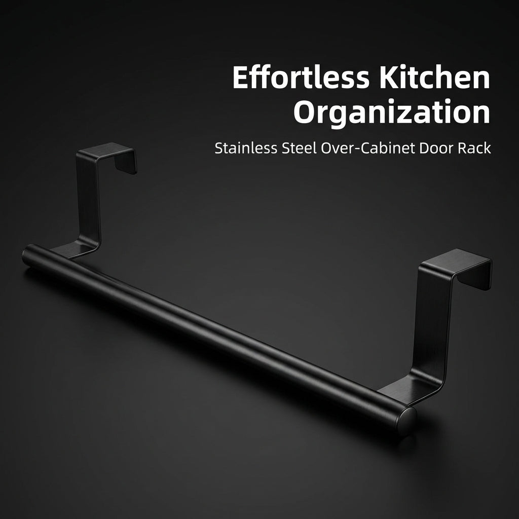 Waterproof Stainless Steel Paper Towel Holder for Kitchen and Small Spaces, Retractable Wall Mounted with Hanging Hook