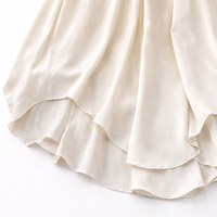 Matching Set Two Piece Outfit for Plus Size Women with Elastic Waist, Chinese Style Irregular Hem Midi Skirt for Summer Casual Wear