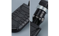 Motorcycle Rear Passenger Foot Pegs Textured Foot Pegs with Mounting Joint Adjustable Footpeg for Long-Distances Riders, Highway Riding