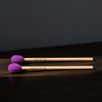Wooden Marimba Mallets with Beech Wood Handle Warm Marimba Mallet with Wood Handle Professional Glockenspiel Mallets Balanced for Studio, Practice