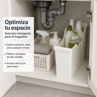 Storage Organizer Boxes, Narrow Plastic Container for Kitchen, Multi-Purpose PP Organizer Box, 35x11.5x23.5cm
