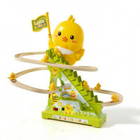 Electric Duck Climbing Stairs Toy Interactive Stair Climbing Toy with Ducks Play Set Battery Operated Musical for Toddlers