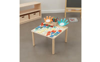 Educational Play Table Multifunction Educational Activity Table Number Learning Desk for Young Children, Kids, Classroom, Nursery