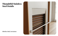 Shoe Storage Cabinet Large Capacity Footwear Organizer Entryway Cabinet Space Saving Structure with Ventilated Doors and Metal Bar Suitable for Apartment Dwellers Homeowners Foyer Hallway Living Room