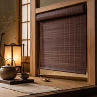 Bamboo Roll Curtain Privacy Bamboo Roll-up Blind Eco-Friendly for Study, Balcony