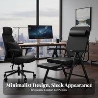 Ergonomic Recliner with Footrest Support Office Furniture for Study Room