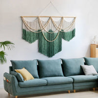 Macrame Wall Hanging Nordic Inspired Large Tassel Wall Decor for Entryway