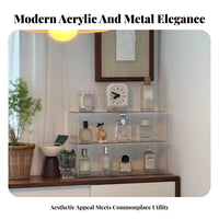 2-Tier Makeup Stand sturdy Cosmetic Organizer Large Capacity for Desktop, Women