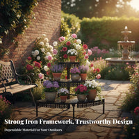 Climbing Plant Archway sturdyDuty Construction Tiered Archway Stand for Backyard