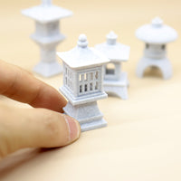 Miniature Japanese Stone Pavilion Model for Dollhouse Diorama