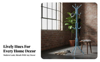 Unobstructedstanding Garment Holder Multi-Hook Design Home Furniture Easy