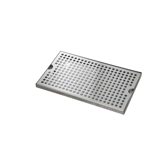 1 Piece Countertop Drip Tray Surface Mount Drip Tray Beer Drip Tray Home Bar Drip Tray Built with Stainless Steel and Semicircular Cutouts Suitable for Kitchen Countertop Food Prep Zone