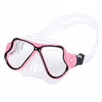 Frosted Finish Tempered Glass Dive Mask Myopia Lens Ready Silicone Snorkel Mask Comfortable Seal Water Sports Gear Anti-Fog for Adults, Diving, Snorkeling