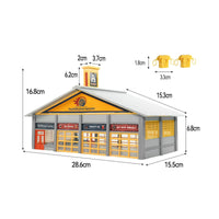 1:87 Scale Car Repair Shop Realistic Details Hobby Supplies for Hobbyists
