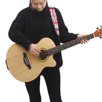 吉他工厂批发40椴木民谣吉他guitar初学者入门练习琴木吉他送背包