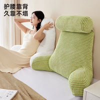 Large Backrest Cushion for Bed or Sofa with Neck and Lumbar Support