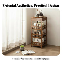 End Table Simple Design Sofa Table Space-Saving Bedside Storage Rack for Bedroom
