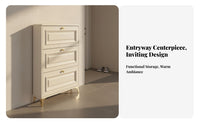 Space-Saving Tip-out Shoe Cabinet Cream Design Entryway Shoe Storage Sturdy Construction Household Furniture Scratch-Resistant for Families, Apartment Dwellers, Homeowners, Hallway, Living Room, Bedroom, Closet