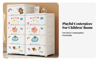 CreatureFace Drawer storage unit Cute Cartoon Design kids' Furniture even-glide Drawers